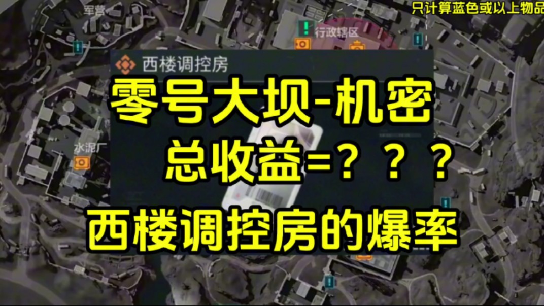 【三角洲行动】机密行政西楼调控房的爆率单机游戏热门视频