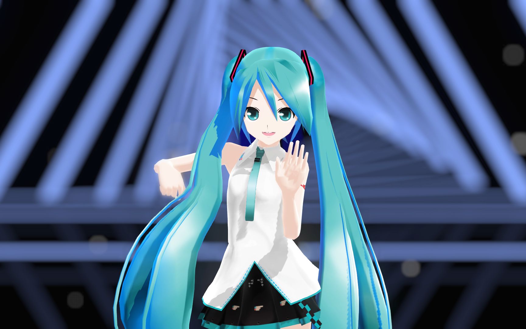 【mmd】lat式初音miku【[a]ddiction】_哔哩哔哩_bilibili