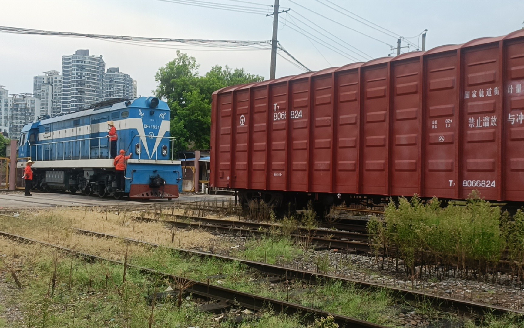 【中国铁路·砝码检衡车】t7 8066824回送进南昌西货场全程纪实_哔哩