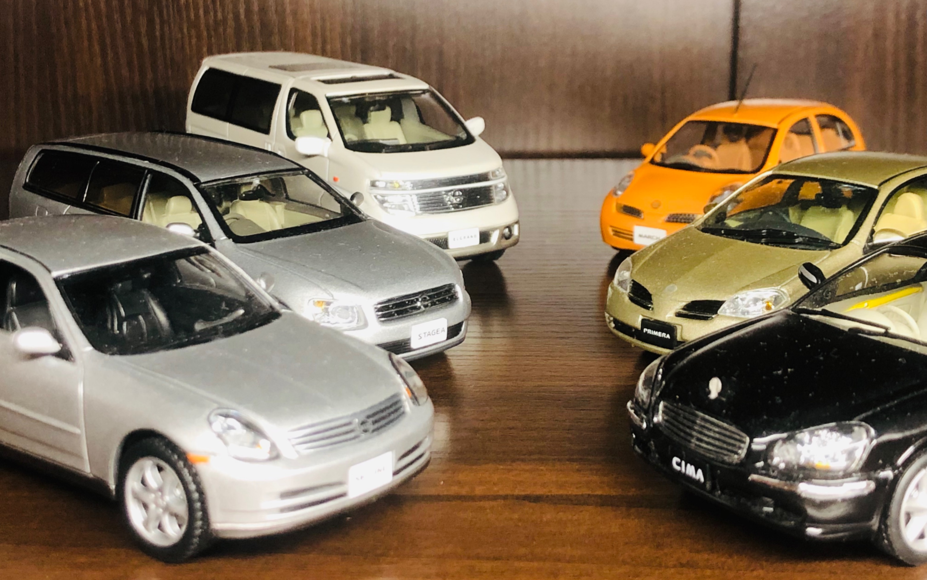 22年前的新车展望—1/43 j-collection 日产cima,primera,skyline