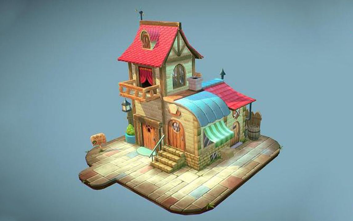 maya-场景房子模型制作教程.maya建模基础教程