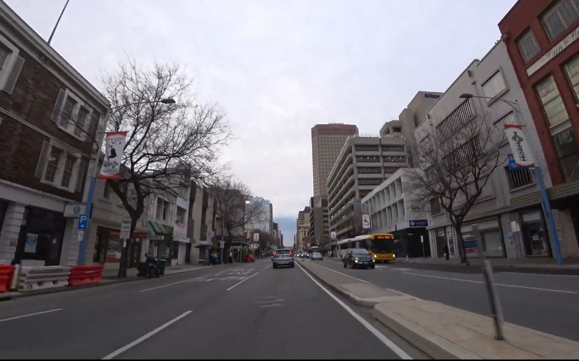 【超清澳大利亚】第一视角 冬季早晨的阿德莱德城市街景 2019.