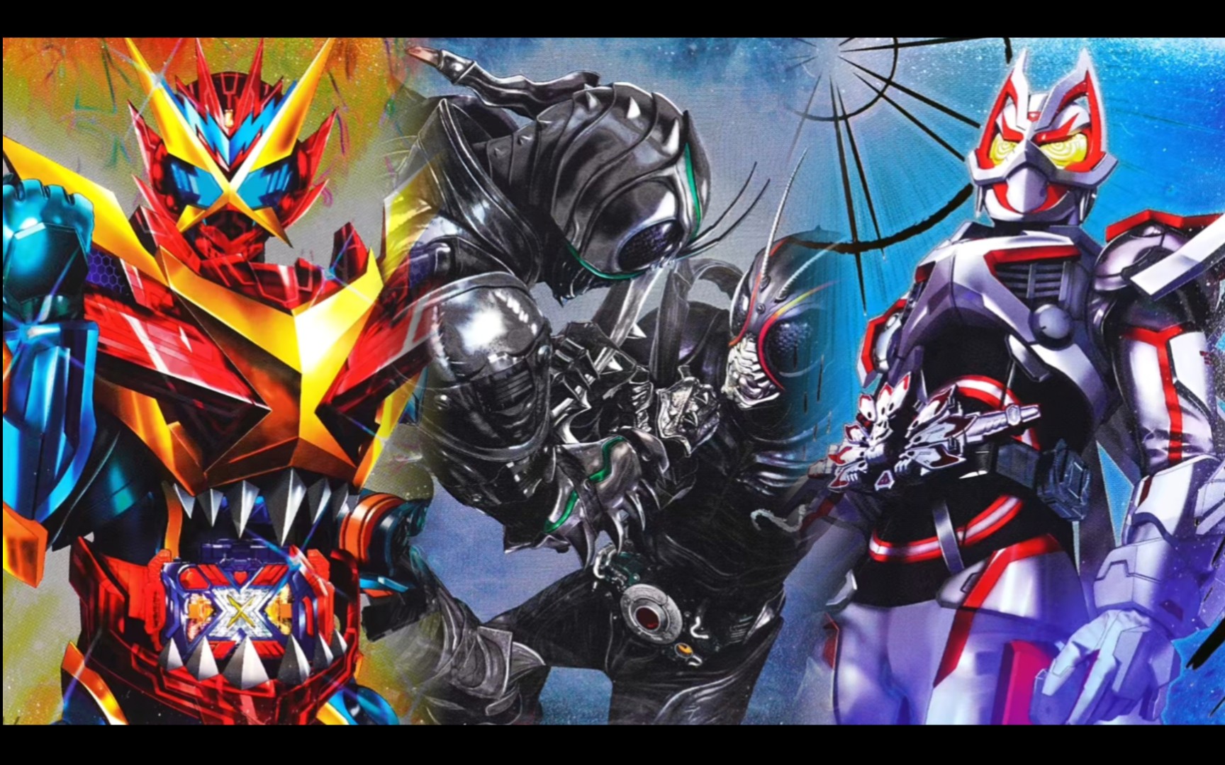 【卡点音乐】11张贴纸动起来_假面骑士极狐/哥查德等