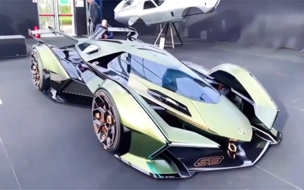 【超级跑车】:有钱都买不到的兰博基尼!lambo v12 vision gt概念车!