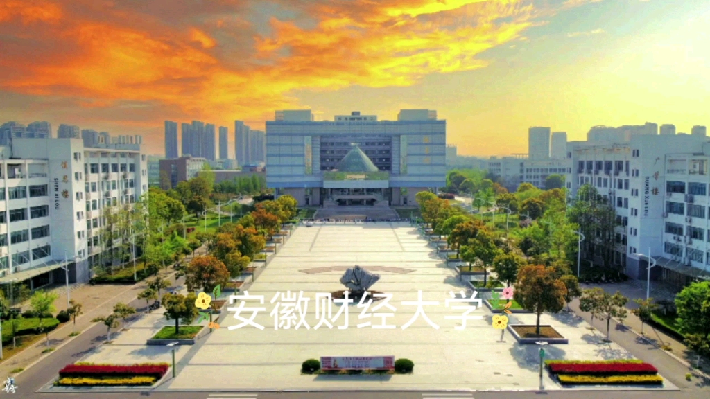 安徽财经大学东校区 校园风景哔哩哔哩bilibili