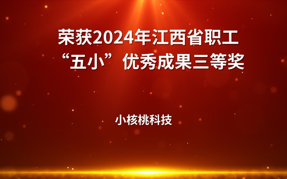 2024 年江西省职工 “五小” 优秀成果展示活动三等奖哔哩哔哩bilibili