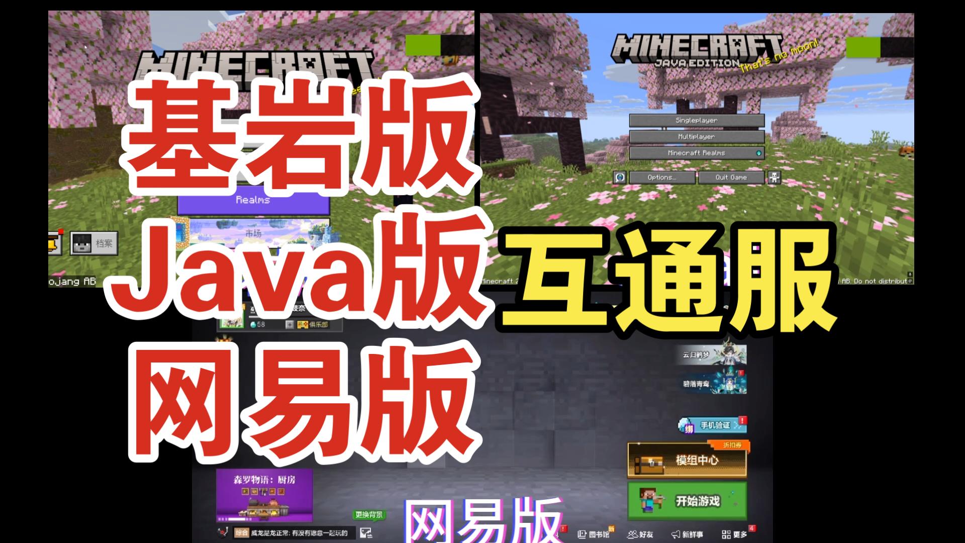真正的互通服!基岩Java网易三端互通服务器