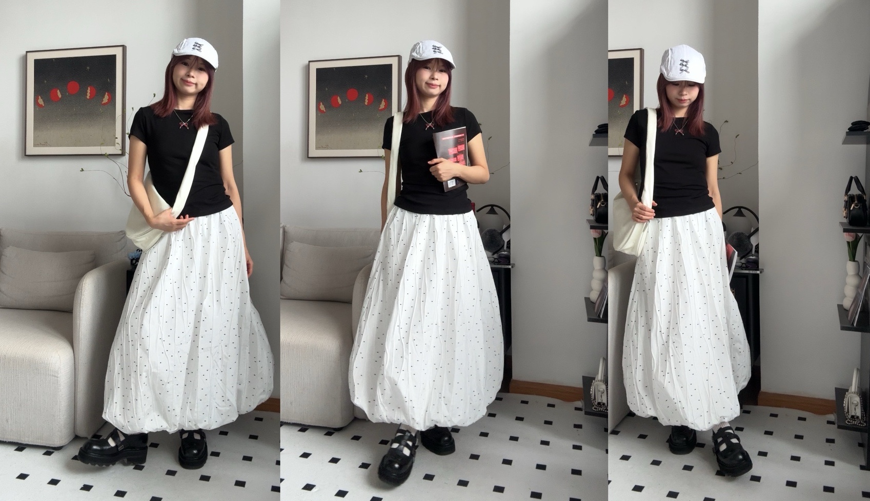 时髦不费力夏日极简黑白配穿搭 | 155小个子夏日通勤穿搭