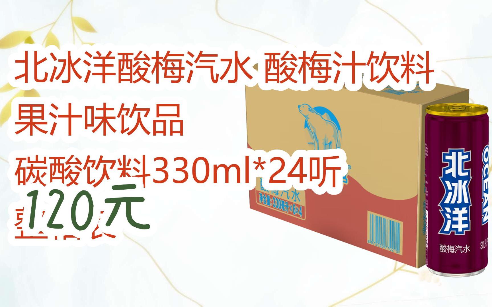 【京东|扫码领取优惠】北冰洋酸梅汽水 酸梅汁饮料 果汁味饮品 碳酸