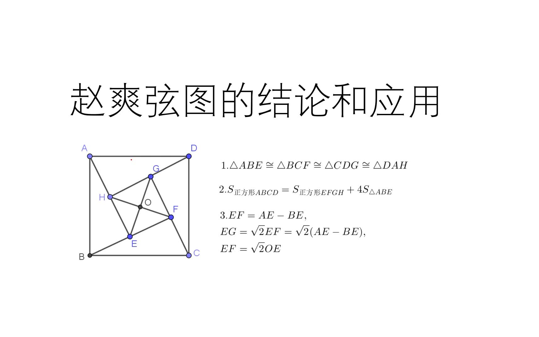 赵爽弦图的有用结论在中考题的应用哔哩哔哩bilibili