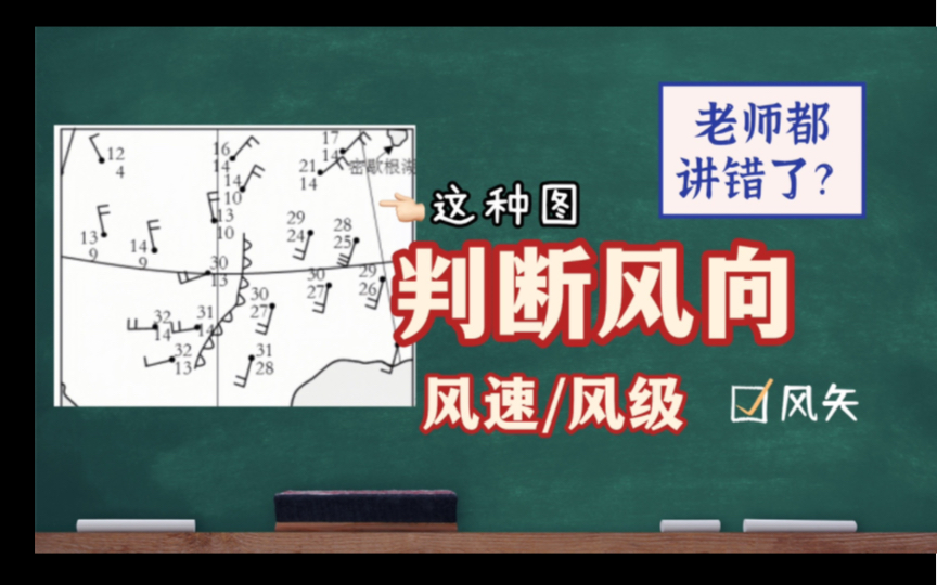 两分钟教你看风矢 | 风向怎么看?风速风级?高中/初中地理【常见错误 | 何老师】哔哩哔哩bilibili