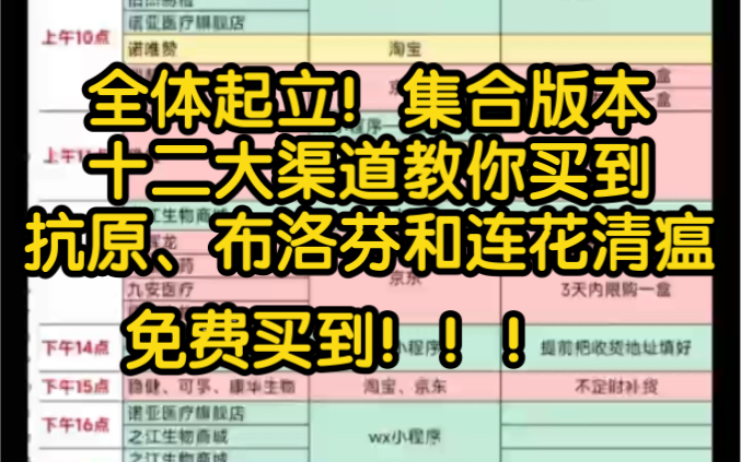 全体起立!十二个渠道教你免费买到布洛芬、抗原,美林,还有连花清瘟!集合版本!!哔哩哔哩bilibili