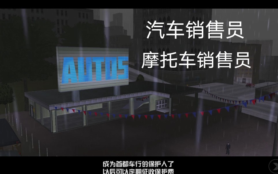 【自由城故事100%完成度】汽车、摩托车销售任务哔哩哔哩bilibili