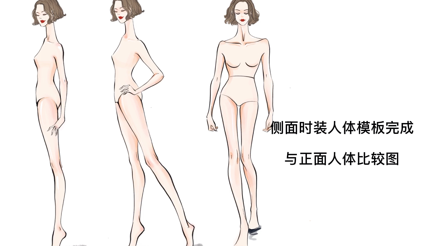 【板绘】procreate绘侧面时装人体教程哔哩哔哩bilibili