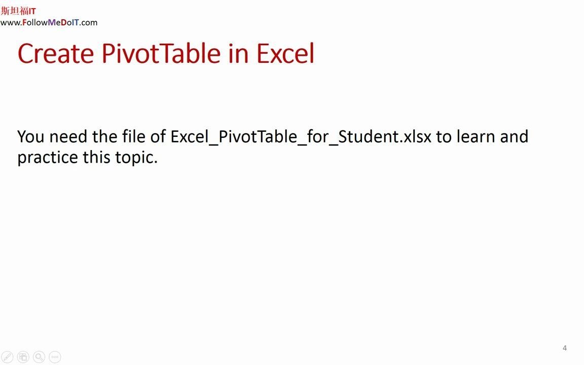 12数据分析师(Data Analyst)课程视频:Advance Excel PivotTabe哔哩哔哩bilibili