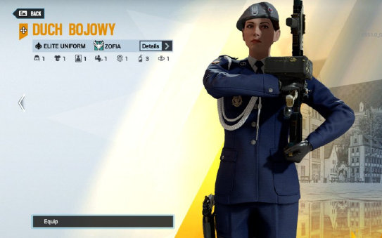 r6索菲亚精英皮肤战斗精神疑似泄露波兰人妻军礼服i了i了