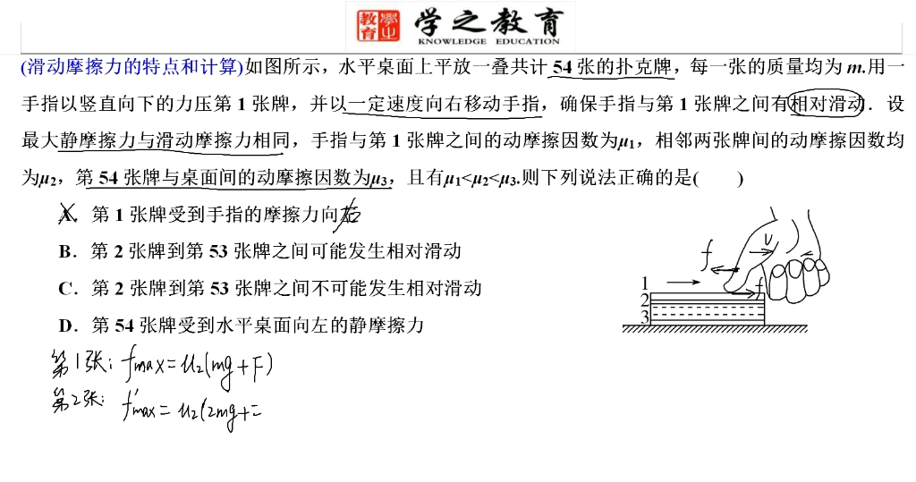 滑动摩擦力的分析和计算哔哩哔哩bilibili