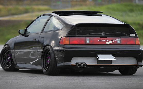【低趴大法吼】slammed honda crx hellaflush_超清