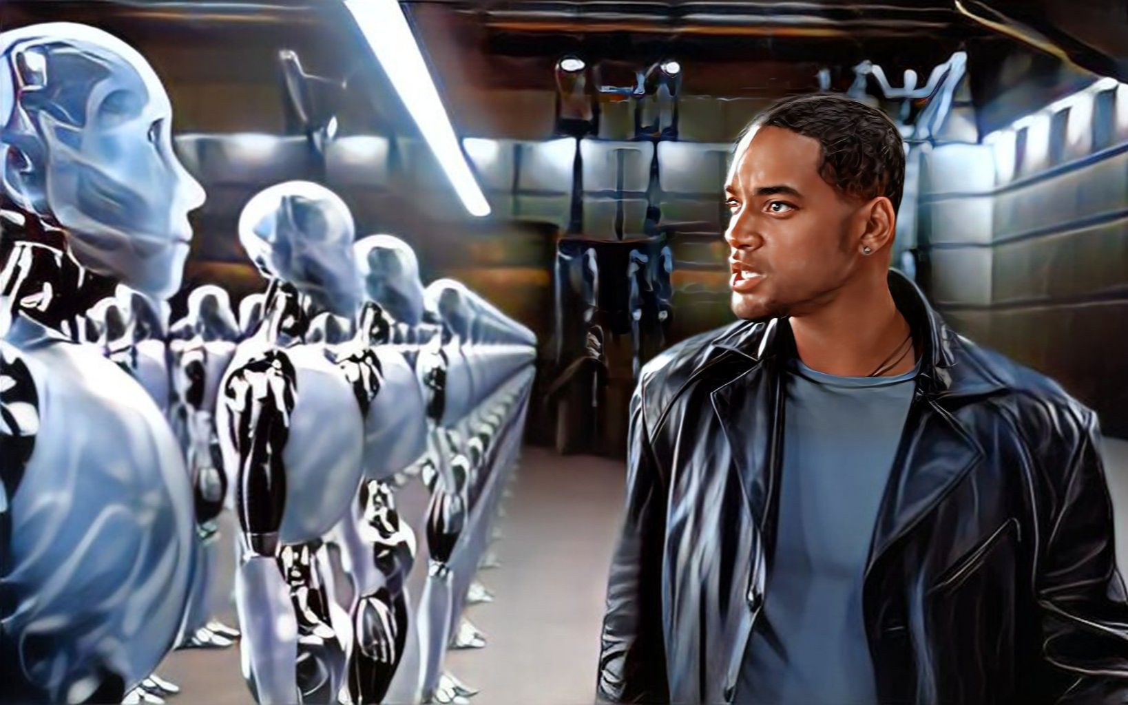 机器人之父离奇自杀,ns-5型机器人桑尼成嫌疑犯!