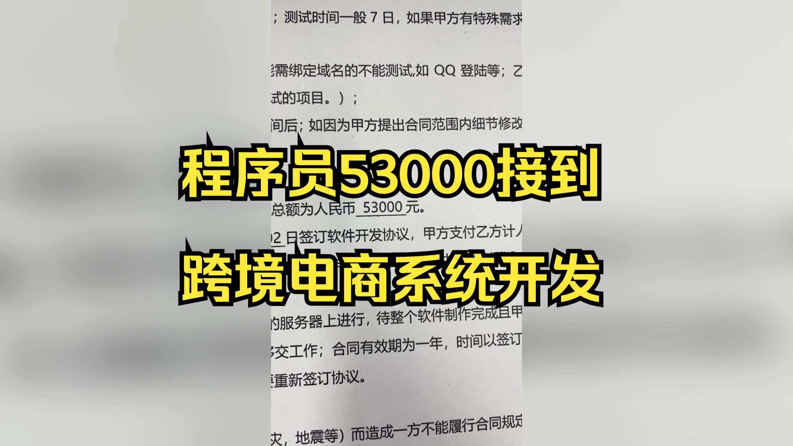 软件开发程序员53000接到跨境电商系统开发哔哩哔哩bilibili