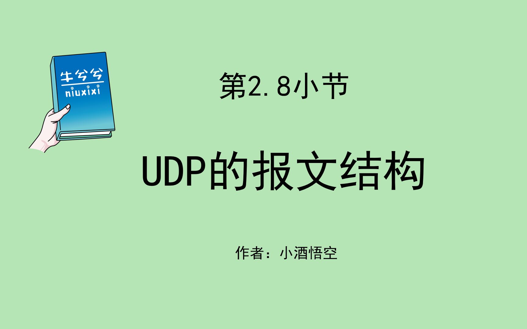 第2.8小节 UDP的报文结构哔哩哔哩bilibili