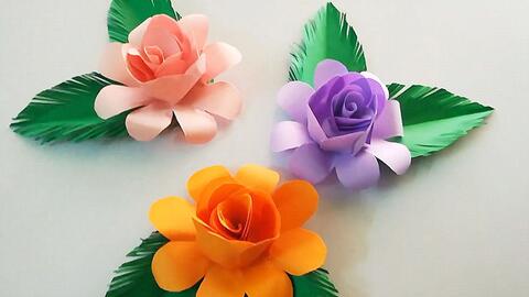 如何剪纸制作漂亮的立体花 难度1颗星 边看边学非常简单 哔哩哔哩 如何剪纸制作漂亮的立体花 难度1颗星 边看边学非常简单 哔哩哔哩