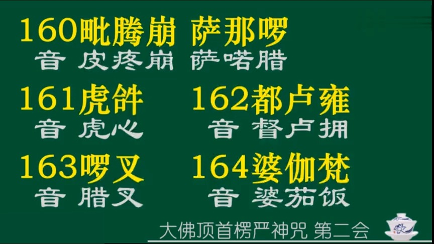 楞严咒标准15分钟读诵