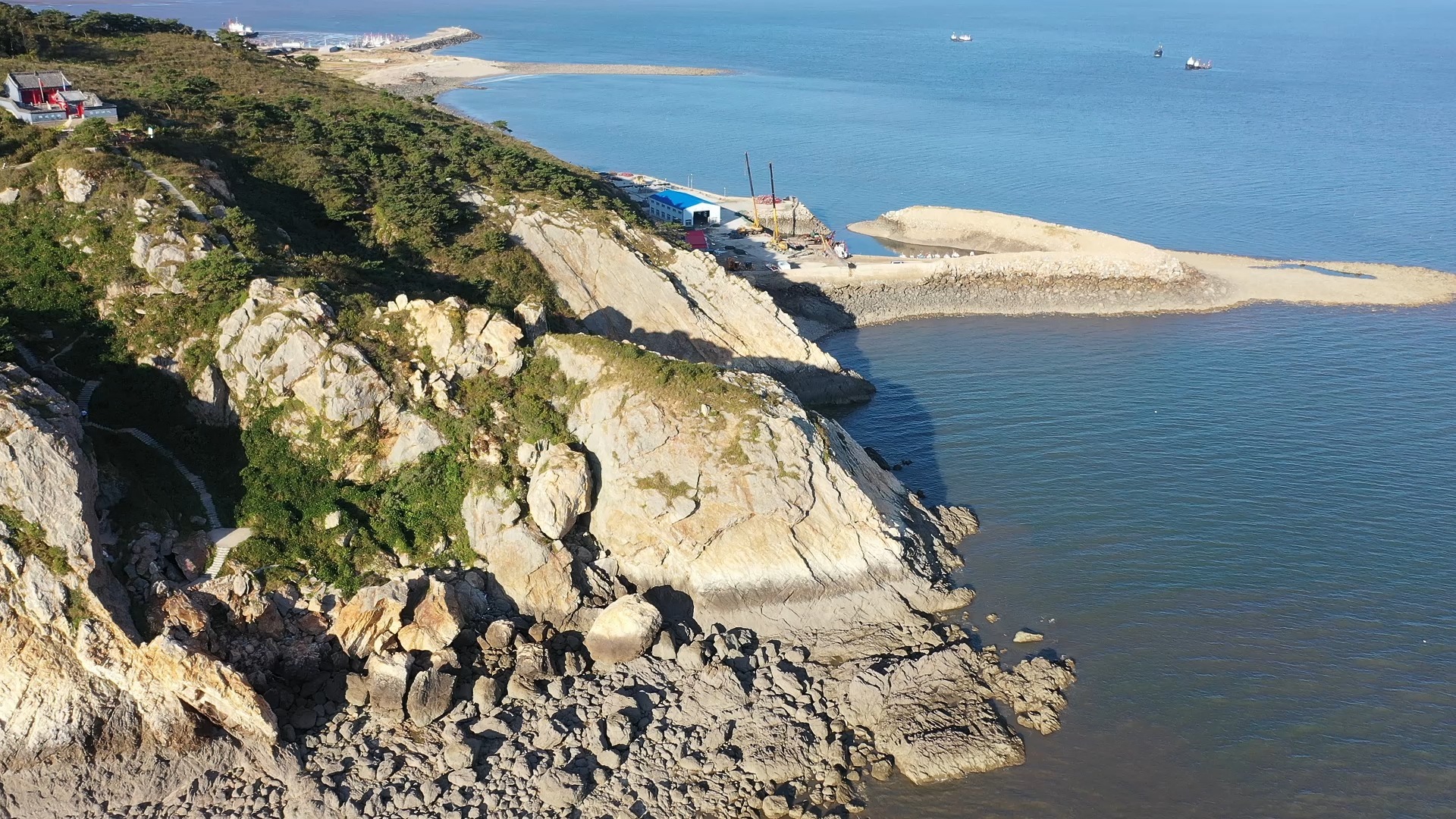 大连庄河黑岛海滨景区航拍