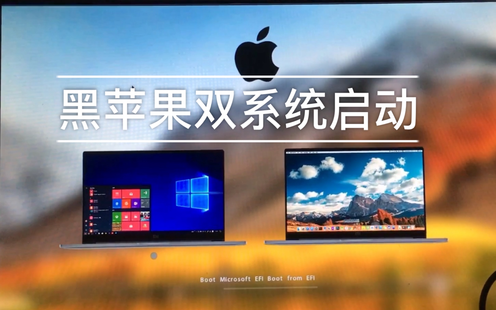 win10系統下安裝黑蘋果雙系統效果