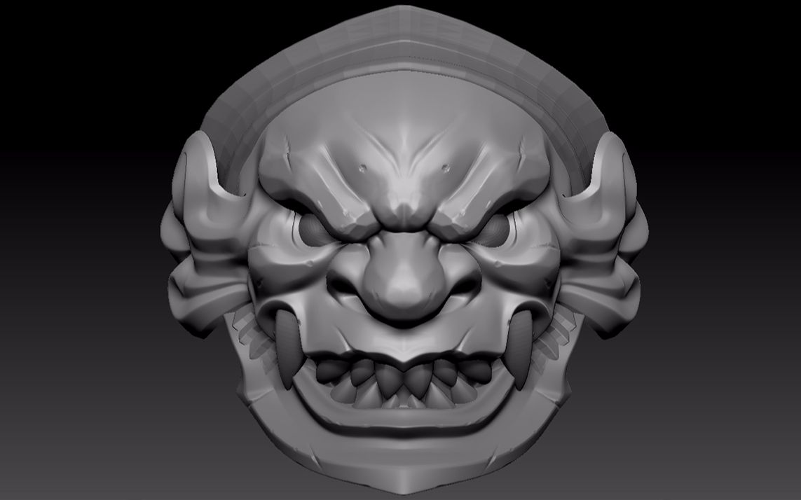 zbrush建模入门到放弃—战甲兽头雕刻教程【次世代】