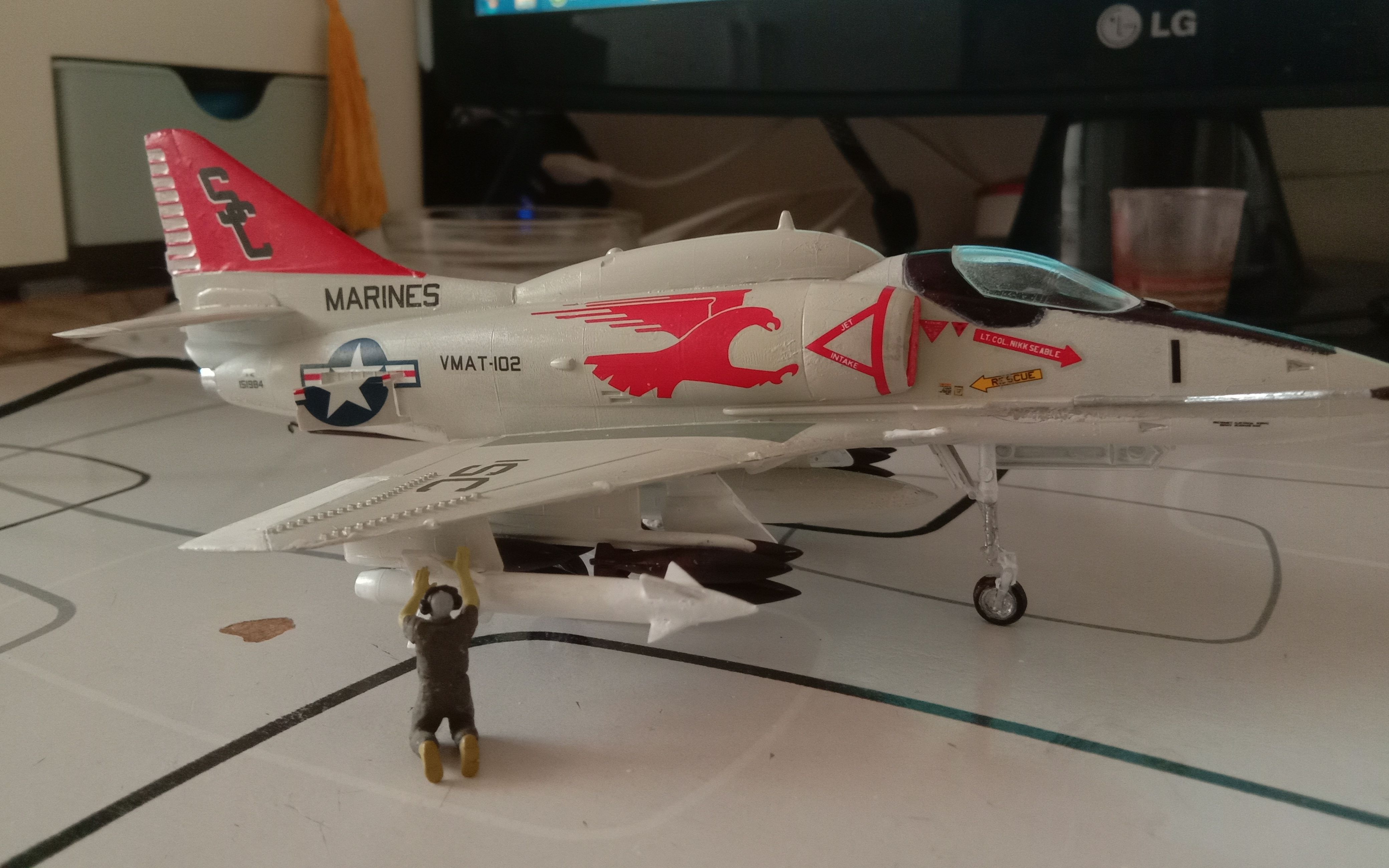 1:72飞机模型 长谷川模型 a4天鹰 act2