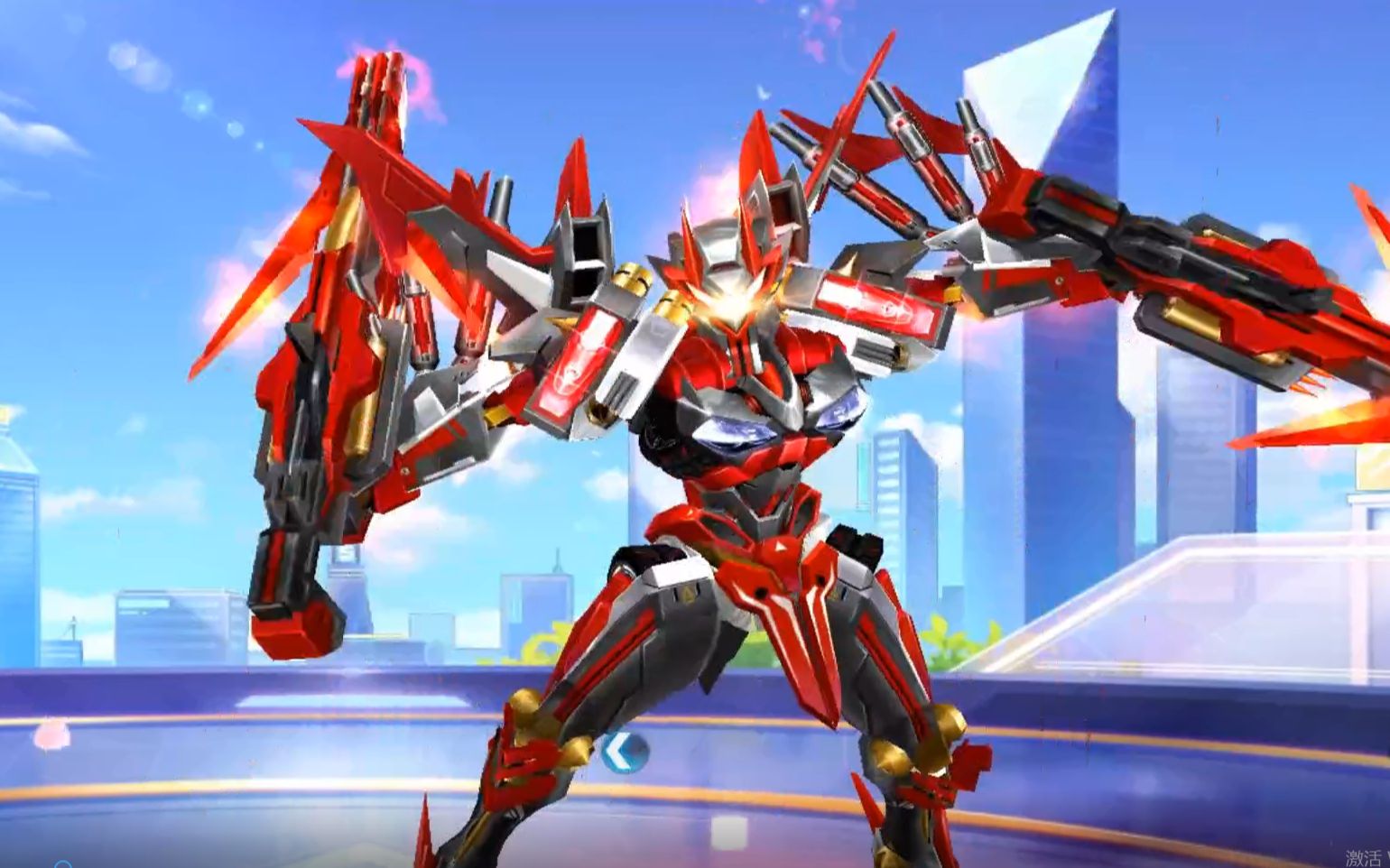 qq飞车首发火焰型t2机甲炎舞战姬震撼登场