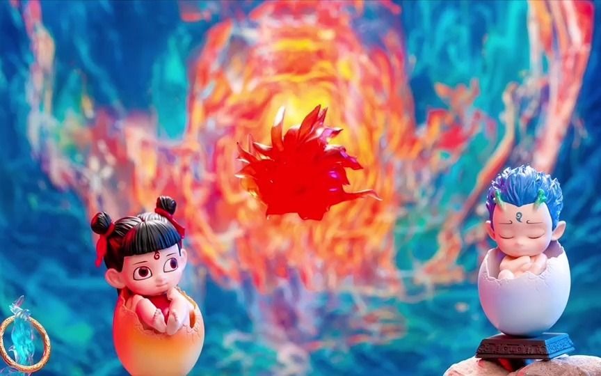 萌奇x末那 哪吒之魔童降世 蛋宠系列盲盒 潮玩