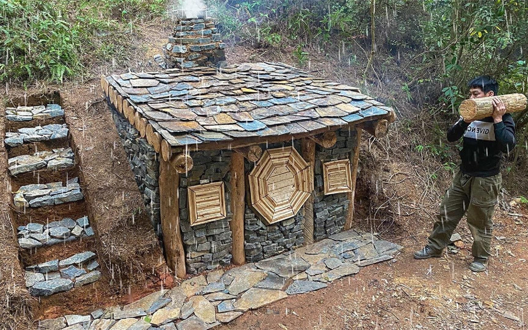 活动  独自一人如何在野外生存?中国小伙妙招频出,打造最强庇护所!