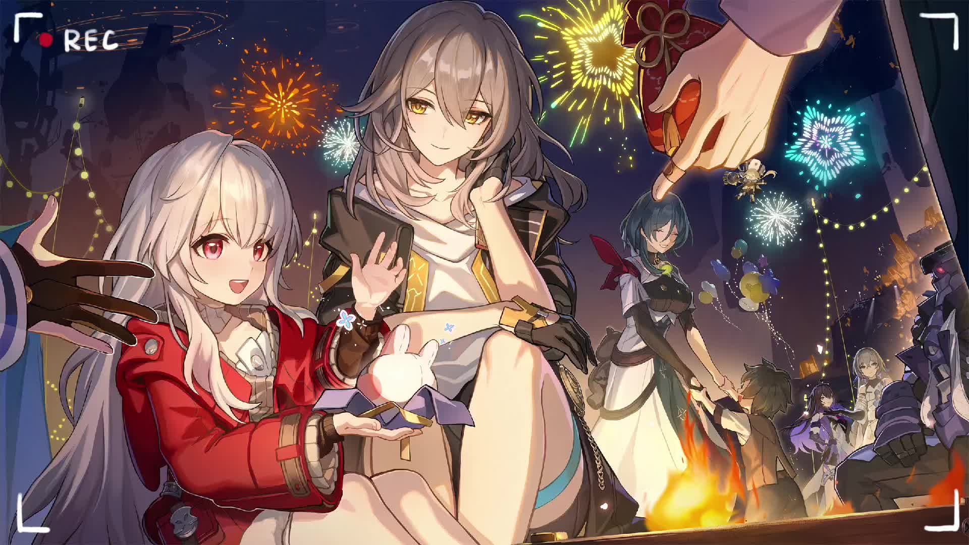 烟花下的约定~与二次元少女共度新年!