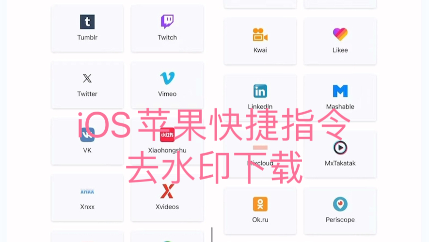 苹果iOS快捷指令 抖音去水印下载哔哩哔哩bilibili