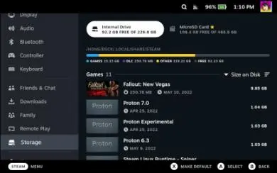 （steamdeck）如何将着色器缓存和兼容数据转到sd卡