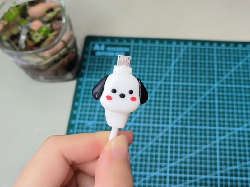 自制数据线保护套,有没有被可爱到?实用有趣