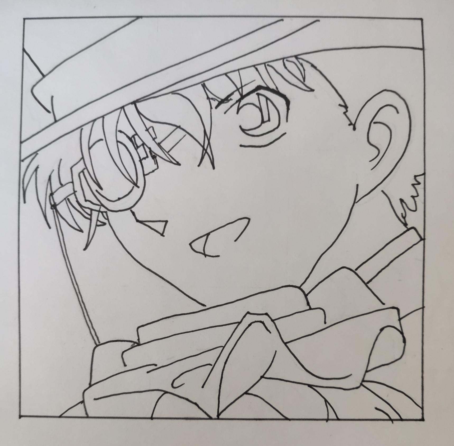 柯南基德波吉,是不想学习的晚上的乱涂乱画