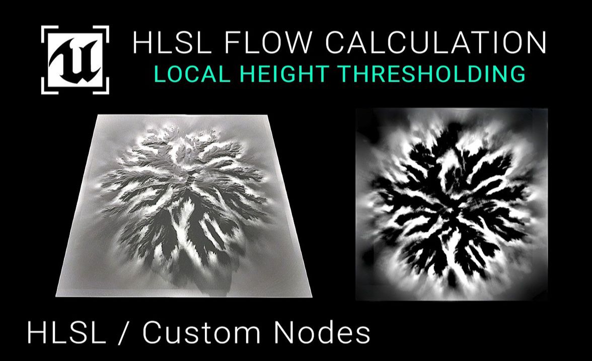 虚幻引擎5.4  使用 HLSL 进行水流和洪水地形计算哔哩哔哩bilibili
