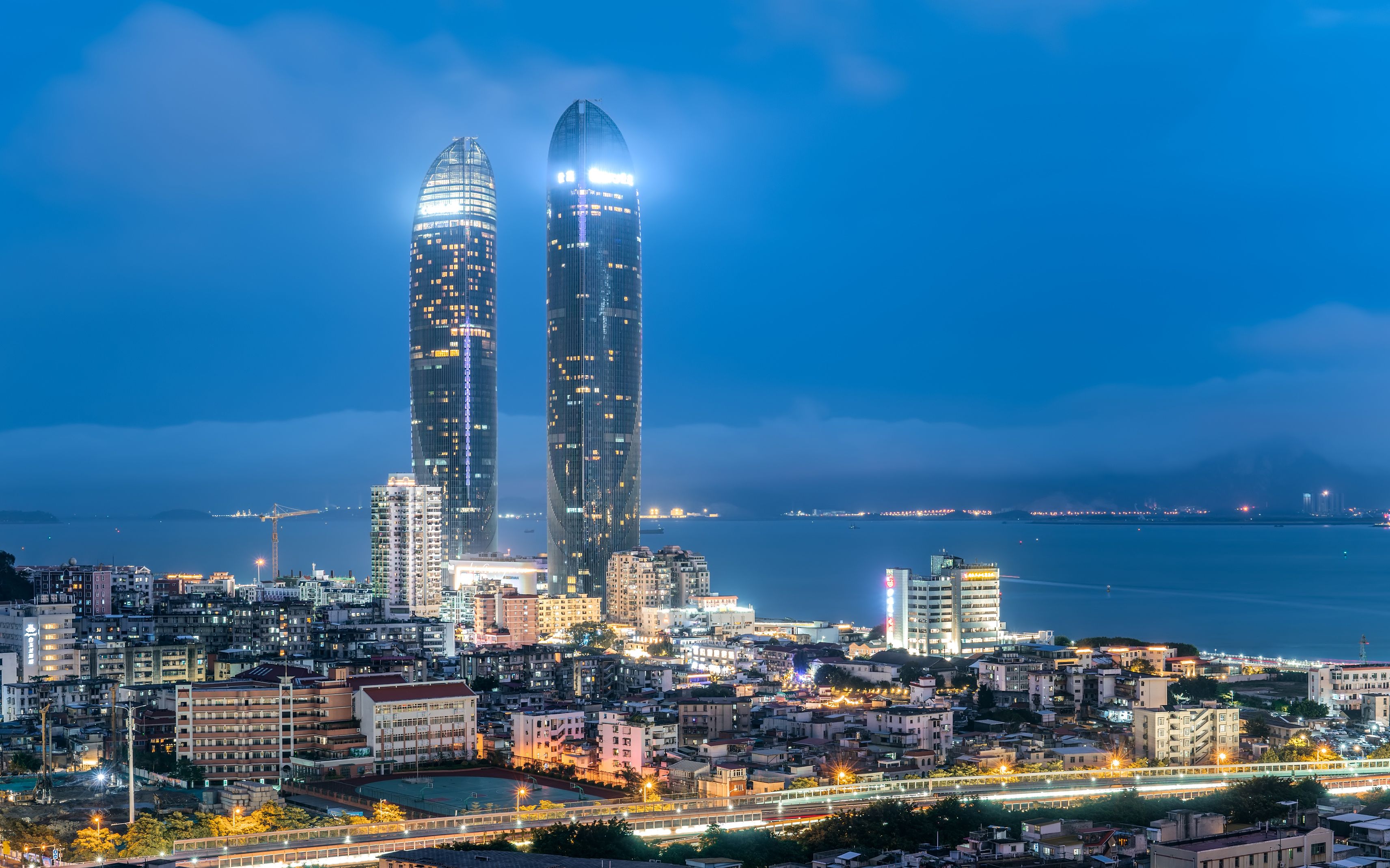 延时摄影4k夜厦门