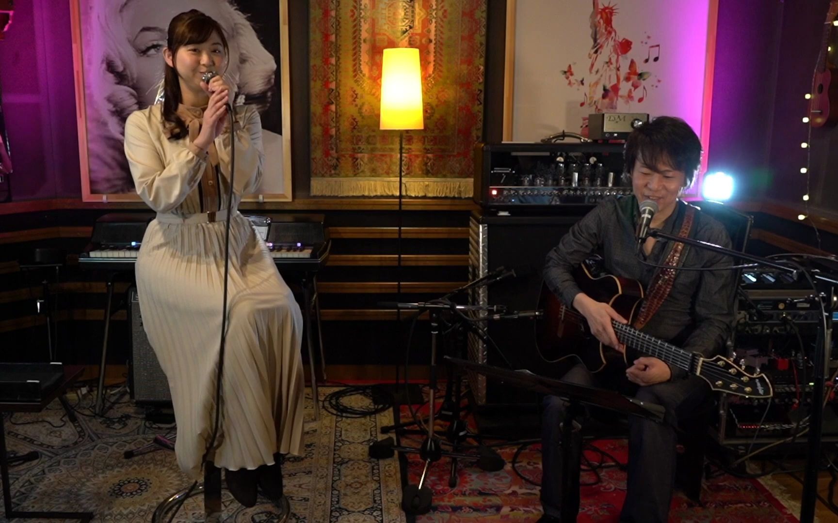 [图]秋桜 山口百恵 (小川真奈(Vo) with 田川伸治(Gt) Acoustic Arrange Cover)／on mic