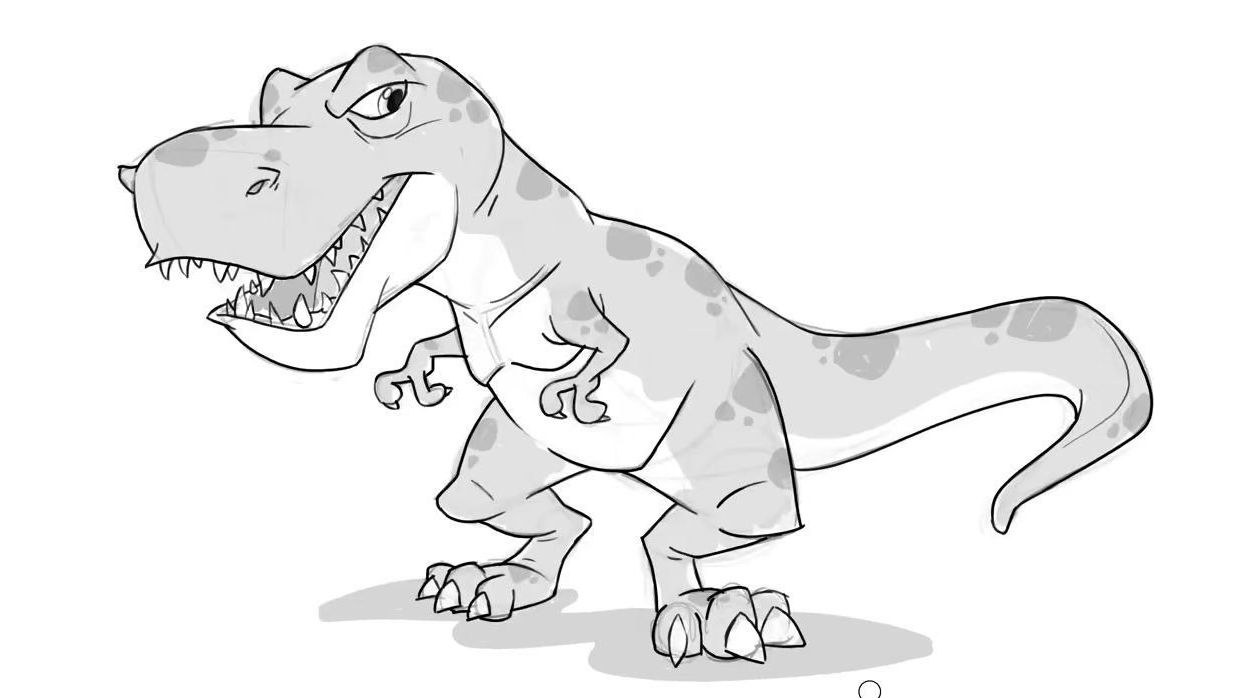 一起来画霸王龙! from mitch leeuwe