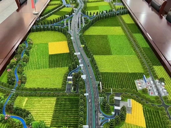高速公路沙盘模型 会议桌沙盘模型 桥梁沙盘模型