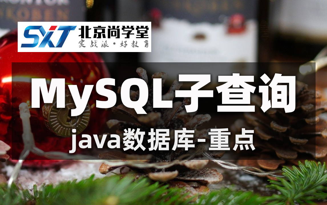 数据库MySQL子查询课程、MySQL数据库子查询实战MySQL数据库子查询必备课程MySQL不相关子查询MySQL单行子查询哔哩哔哩bilibili