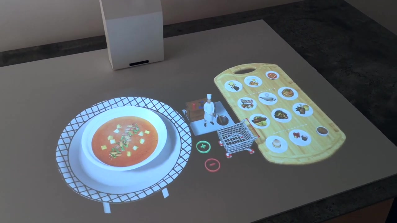 国外科技分享 71>-桌面投影/哭求这样的点菜模式赶紧普及