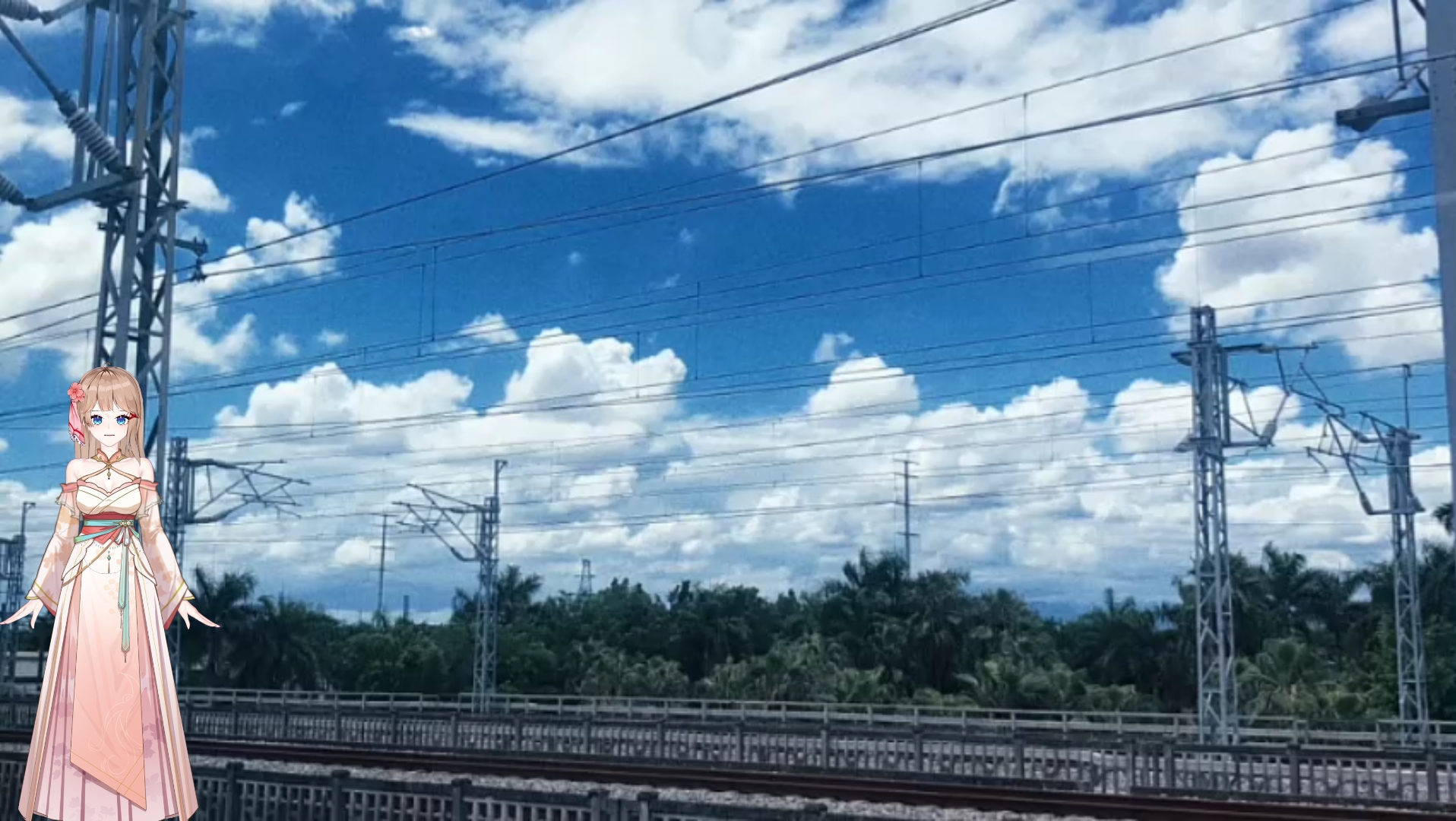 高铁外面的风景照片图片