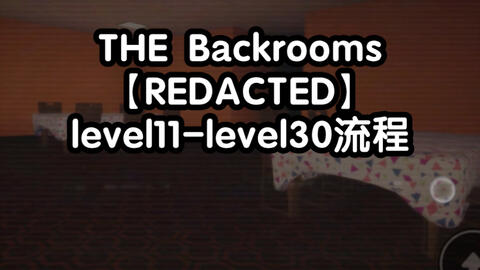 THE BACKROOMS [ REDACTED ] - Roblox