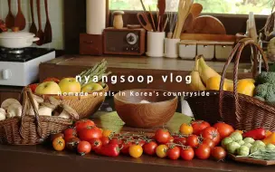 Download Video: 【nyangsoop】小森林生活| 清新的乡村早晨 .厨房工作.烤蔬菜.做一周小菜的一天