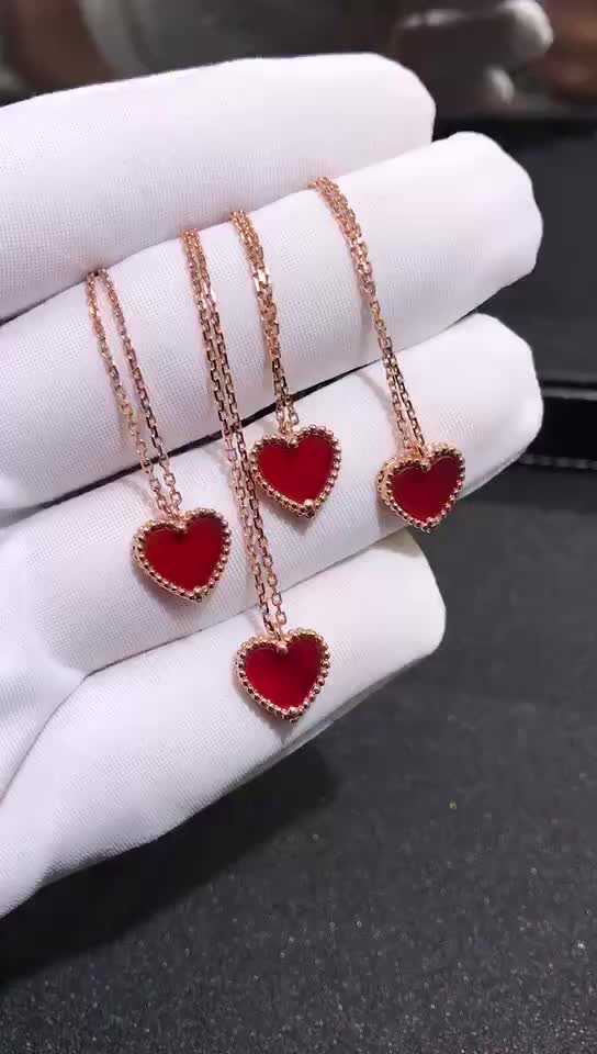 梵克雅宝红心项链定制【世纪珠宝定制】
